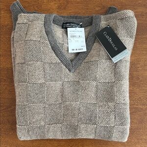 Clan Douglas Nordstrom 100% Cashmere Men's Sweater - size LARGE
